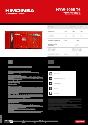Diesel Power Generators HIMOINSA HYW-1095 T6