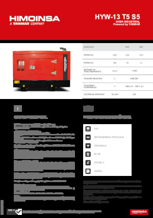 Dizel Jeneratörler HIMOINSA HYW-13 T5 S5