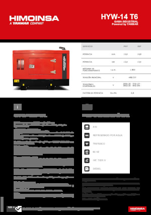 Diesel Power Generators HIMOINSA HYW-14 T6
