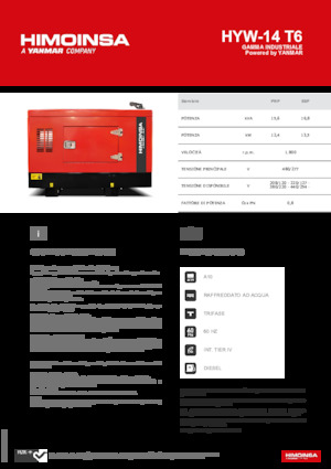Diesel Power Generators HIMOINSA HYW-14 T6