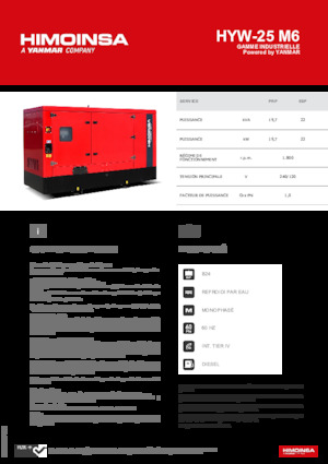Diesel Power Generators HIMOINSA HYW-25 M6