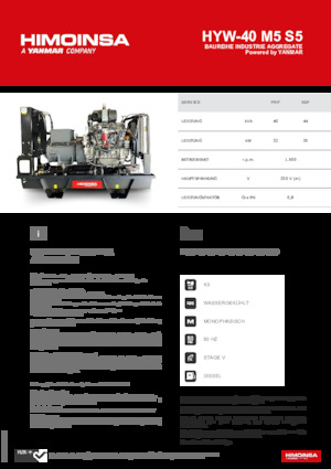 Diesel Power Generators HIMOINSA HYW-40 M5 S5