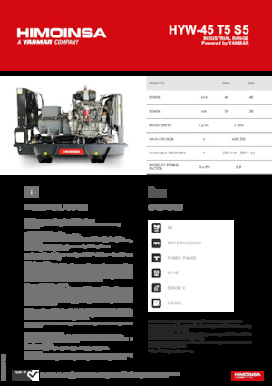 Diesel Power Generators HIMOINSA HYW-45 T5 S5