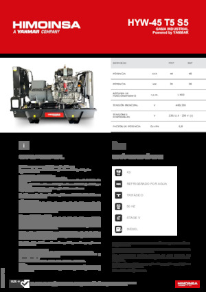 Dizel Jeneratörler HIMOINSA HYW-45 T5 S5
