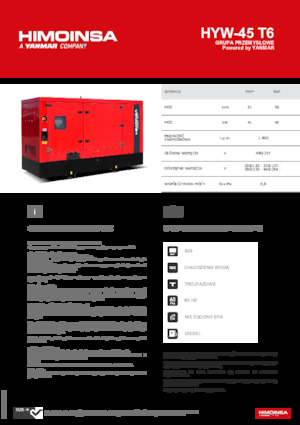 Diesel Power Generators HIMOINSA HYW-45 T6