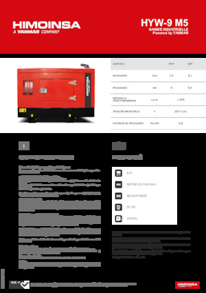 Dizel Jeneratörler HIMOINSA HYW-9 M5