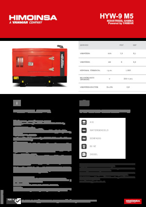 Dizel Jeneratörler HIMOINSA HYW-9 M5