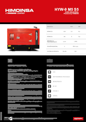 Dizel Jeneratörler HIMOINSA HYW-9 M5 S5