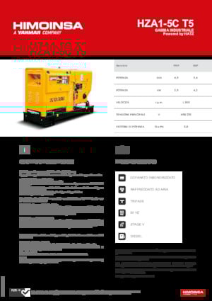 Diesel Power Generators HIMOINSA HZA1-5C T5