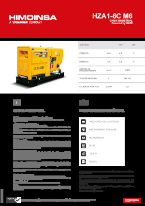 Diesel Power Generators HIMOINSA HZA1-6C M6