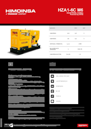 Diesel Power Generators HIMOINSA HZA1-6C M6