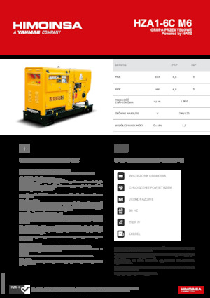 Diesel Power Generators HIMOINSA HZA1-6C M6