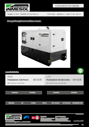 Dizel Jeneratörler INMESOL IC-044