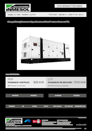 Diesel Power Generators INMESOL IC-1000