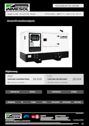 Diesel Power Generators INMESOL ID-026