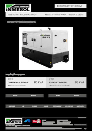 Diesel Power Generators INMESOL ID-070