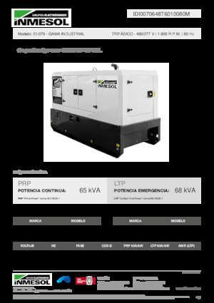 Diesel Power Generators INMESOL ID-070