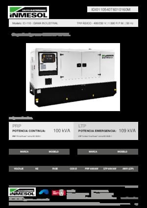 Dizel Jeneratörler INMESOL ID-110