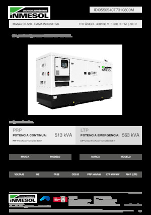 Diesel Power Generators INMESOL ID-550