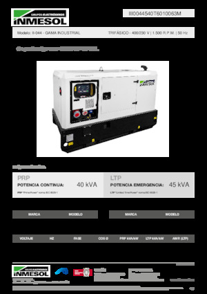 Diesel Power Generators INMESOL II-044