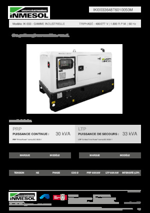 Diesel Power Generators INMESOL IK-033