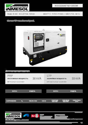 Diesel Power Generators INMESOL IK-033