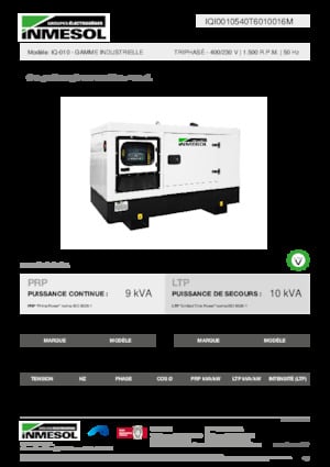 Diesel Power Generators INMESOL IQ-010