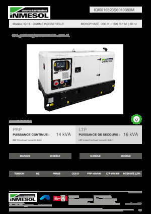 Diesel Power Generators INMESOL IQ-16