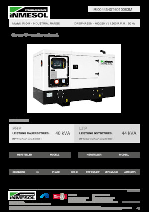 Diesel Power Generators INMESOL IR-044