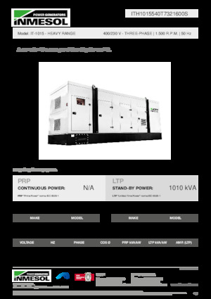 Diesel Power Generators INMESOL IT-1015