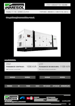 Dizel Jeneratörler INMESOL IT-1105