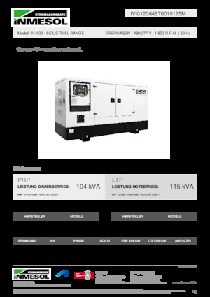 Dizel Jeneratörler INMESOL IV-120