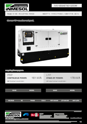 Diesel Power Generators INMESOL IV-185