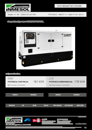 Diesel Power Generators INMESOL IV-185