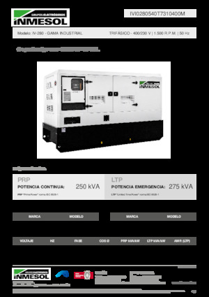 Diesel Power Generators INMESOL IV-280