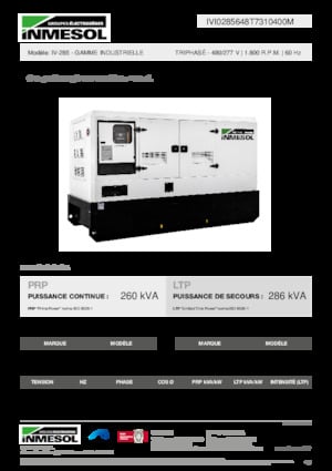 Diesel Power Generators INMESOL IV-285