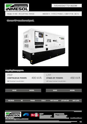 Diesel Power Generators INMESOL IV-440