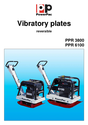 Reversible Vibratory Plate Compactors PowerPac PPR 3800D/500