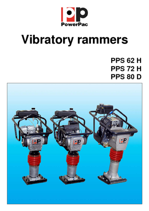 Gasoline and Diesel Rammers PowerPac PPS 80 D