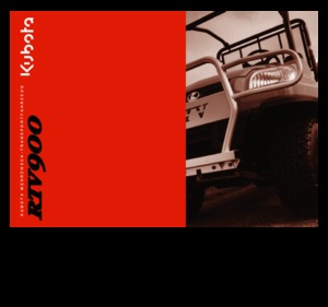 Belediye çok amaçlı araçlar dizel Kubota RTV 900 G