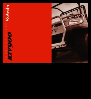 Belediye çok amaçlı araçlar dizel Kubota RTV 900 G