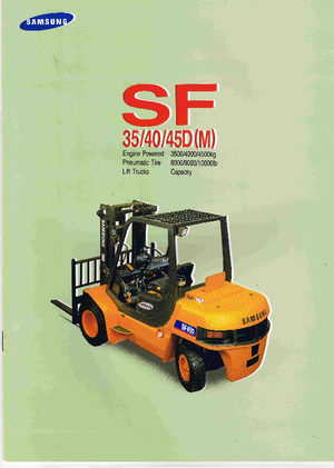 Ön forkliftler dizel Samsung SF 40 D