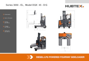 Diesel Sideloaders Hubtex DQX 45-G