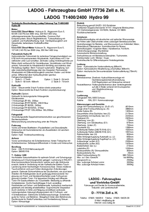 Belediye çok amaçlı araçlar dizel Ladog T 1400 T3