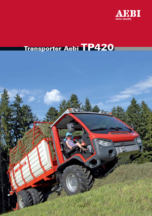 Municipal Tractors Front Hitch Aebi TP 420