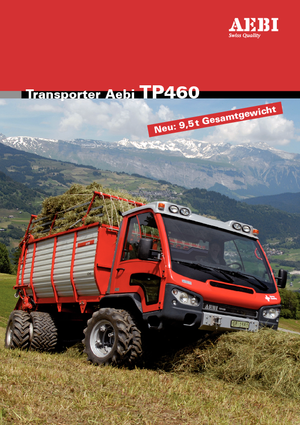 Belediye çok amaçlı araçlar dizel Aebi TP 460