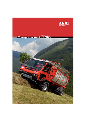 Municipal Tractors Front Hitch Aebi TP 48