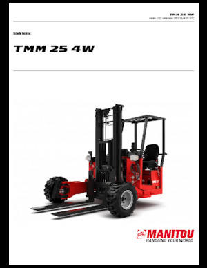 Dizel kamyon monteli forkliftler Manitou TMM 25-4 W