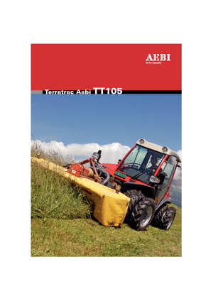 Municipal Tractors Front Hitch Aebi TT 105