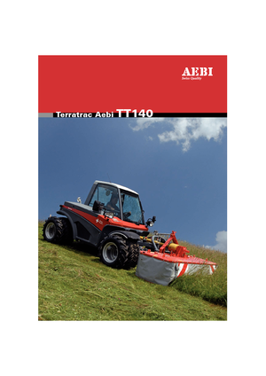 Belediye çok amaçlı araçlar dizel Aebi TT 140